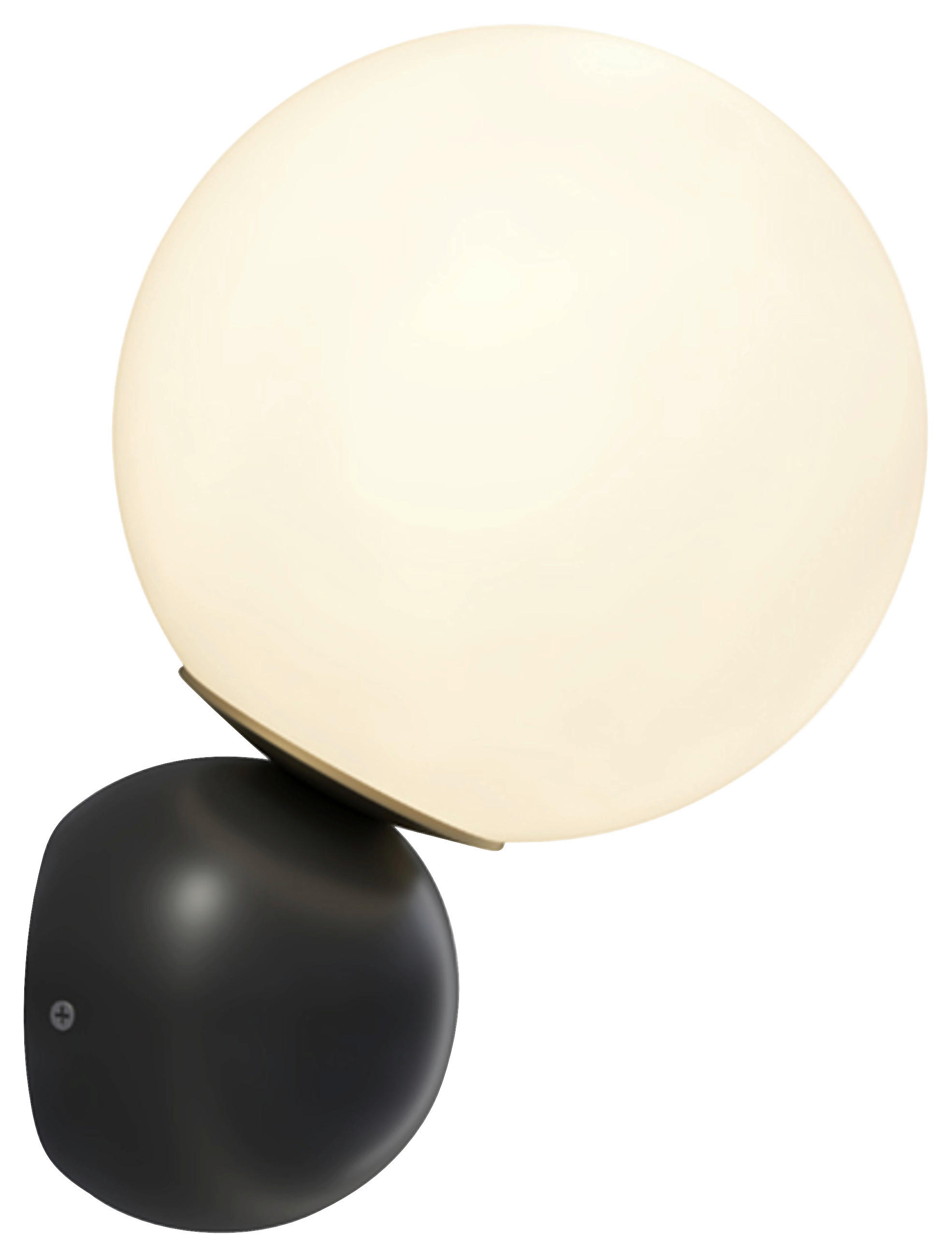 VÄGGLAMPA 15/30/16,2 cm   - vit/svart, Basics, metall/glas (15/30/16,2cm) - MAYTONI