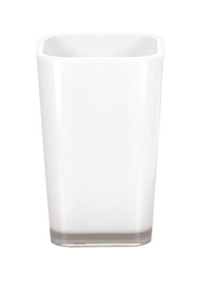 ZAHNPUTZBECHER Kunststoff - Weiss, Basics, Kunststoff (7,6/9,5cm) - Kleine Wolke