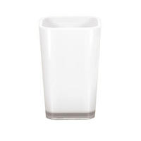 ZAHNPUTZBECHER Kunststoff  - Weiss, Basics, Kunststoff (7,6/9,5cm) - Kleine Wolke