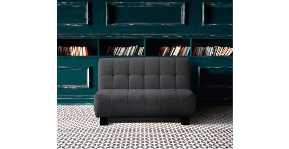 SCHLAFSOFA Dunkelgrau  - Dunkelgrau/Schwarz, Design, Textil/Metall (125/92/102cm) - Novel
