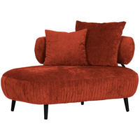 RÉCAMIERE Chenille Kupferfarben  - Schwarz/Kupferfarben, Design, Holz/Textil (170/85/110cm) - Landscape