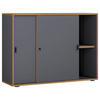 AKTENSCHRANK 100/74/37 cm  - Honigeiche/Anthrazit, Design, Holzwerkstoff (100/74/37cm) - MID.YOU