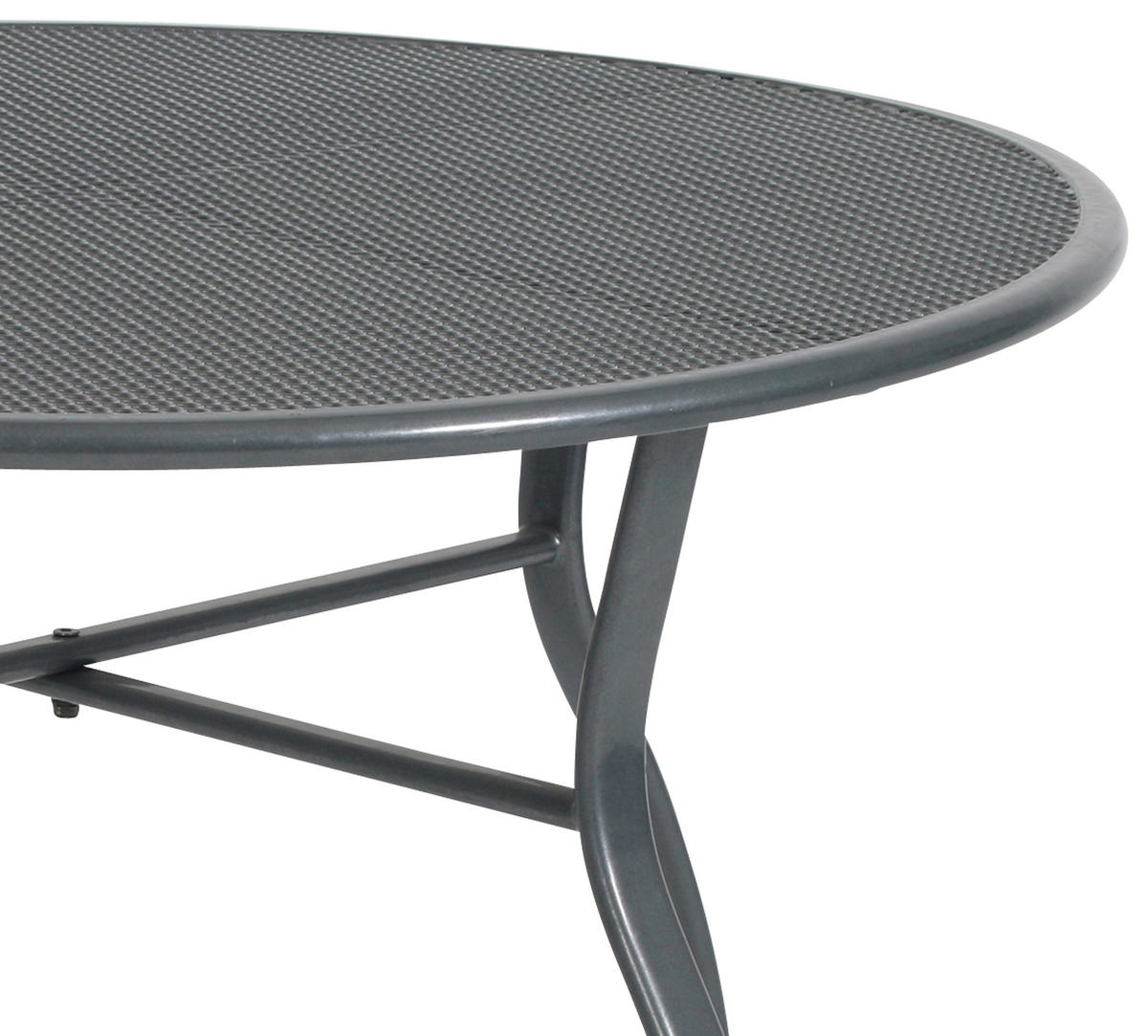 GARTENTISCH 80/80/74 cm Metall rund  - Grau, Basics, Metall (80/80/74cm) - Gardenson