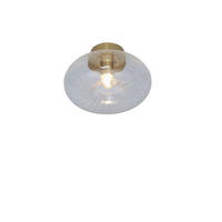 Decken-und Wandleuchte Brussels 28 cm  - Transparent/Goldfarben, Basics, Glas/Metall (28cm) - It's about Romi