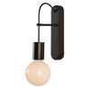 WANDLEUCHTE Alto 17/10/28 cm   - Schwarz, KONVENTIONELL, Metall (17/10/28cm)