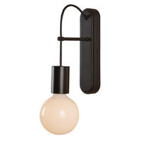 WANDLEUCHTE Alto 17/10/28 cm   - Schwarz, KONVENTIONELL, Metall (17/10/28cm)