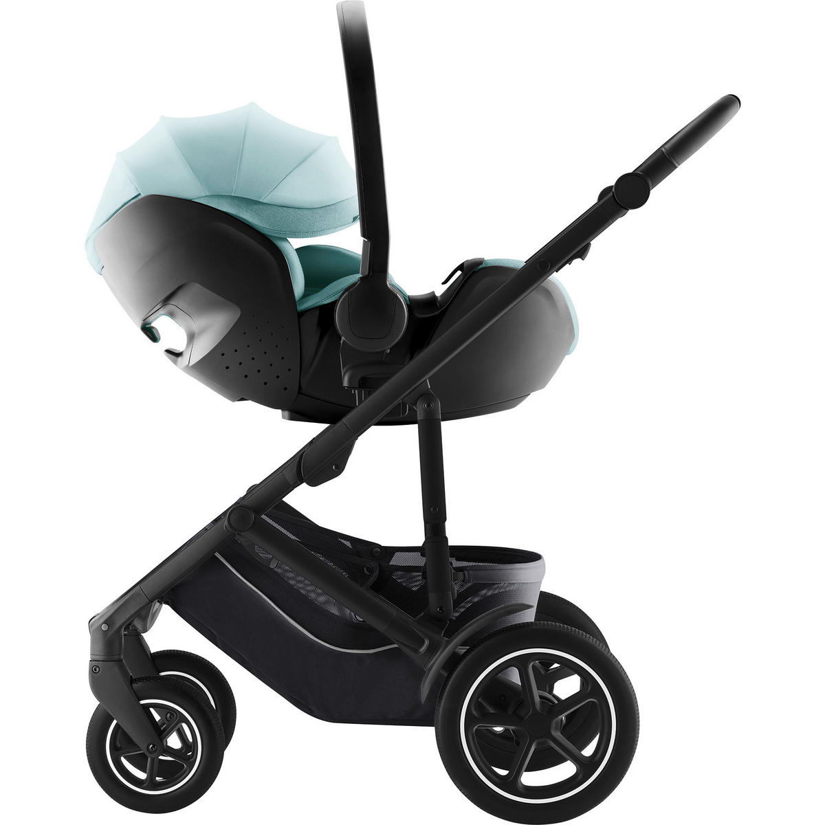 BABYSCHALE Baby-Safe Pro  - Pastellblau, Basics, Kunststoff/Textil (44/62,5/65,5cm) - Britax Römer