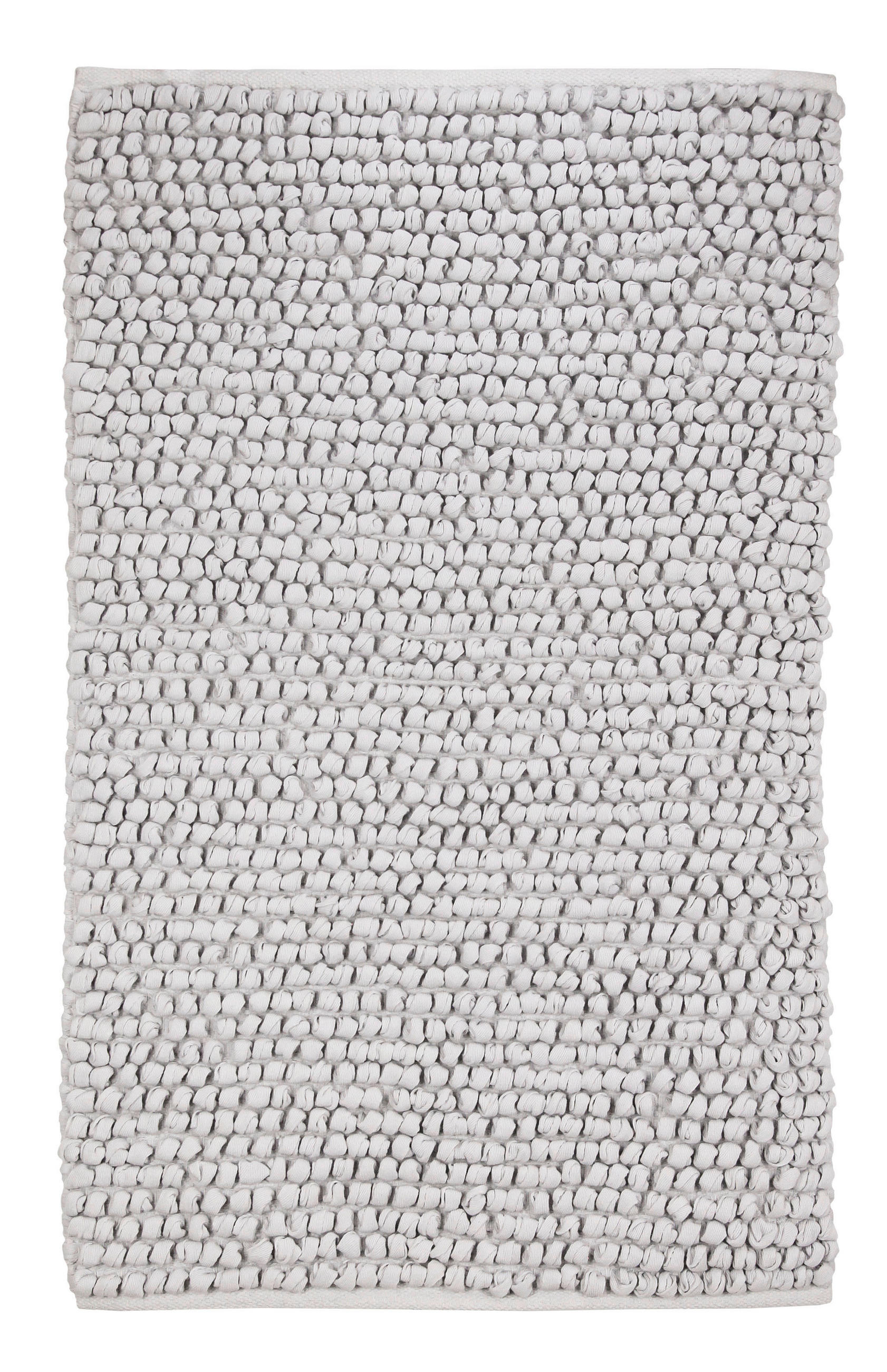 BADTEPPICH 60/100 cm Silberfarben  - Silberfarben, Basics, Naturmaterialien/Textil (60/100cm) - Kleine Wolke