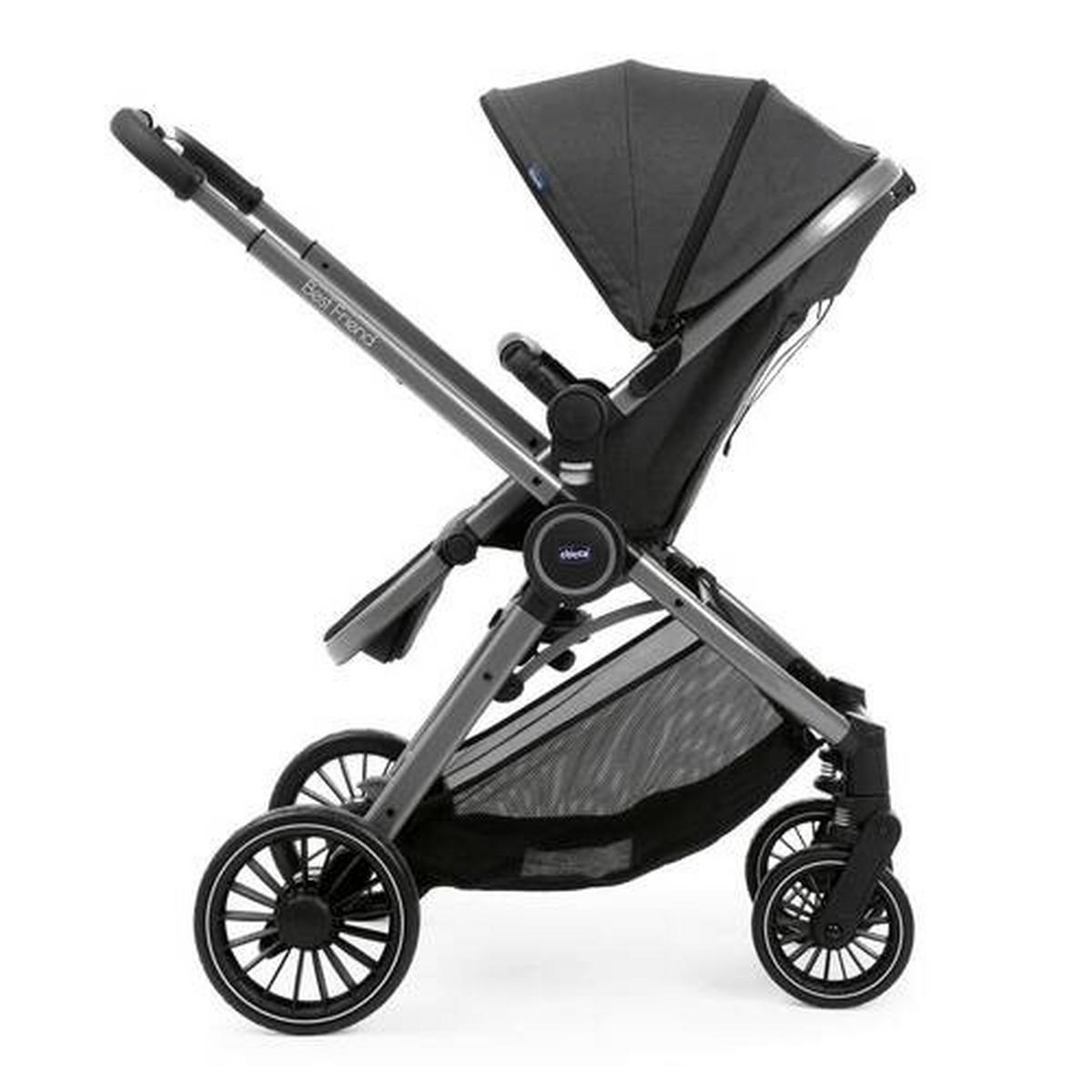KINDERWAGEN BEST FRIEND PRO  - Schwarz, Basics, Textil/Metall (60/95/106cm) - Chicco