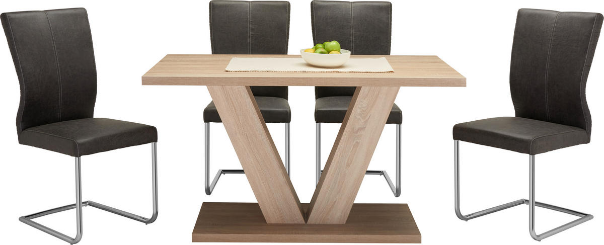 TRPEZARIJSKI STO  sonoma hrast   - sonoma hrast, Konvencionalno, pločasti materijal (135/80/75,5cm) - Carryhome