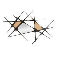 WANDDEKO  114/80/2 cm   - Schwarz/Naturfarben, Basics, Holzwerkstoff/Metall (114/80/2cm)