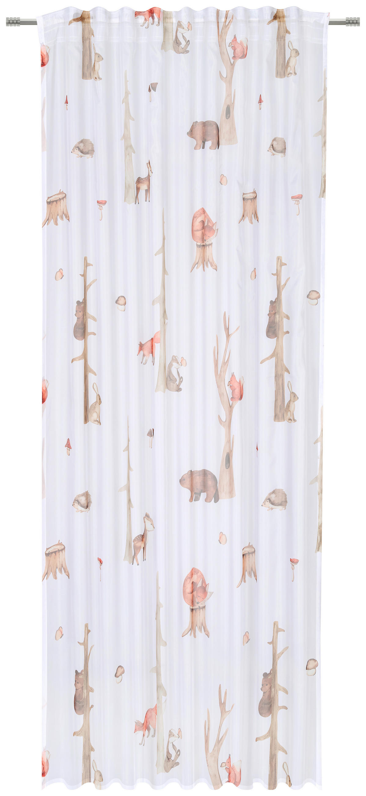 HOTOVÝ ZÁVES, polopriehľadné, 140/245 cm - viacfarebná, Basics, textil (140/245cm) - Ben'n'jen