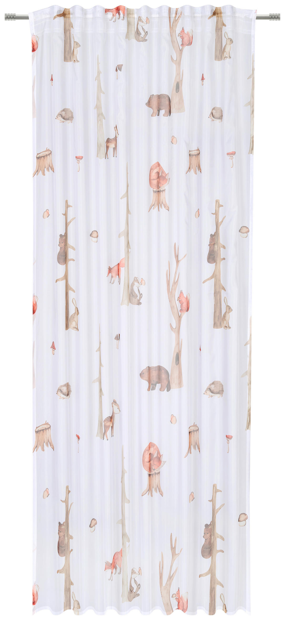 HOTOVÝ ZÁVES, polopriehľadné, 140/245 cm - viacfarebná, Basics, textil (140/245cm) - Ben'n'jen