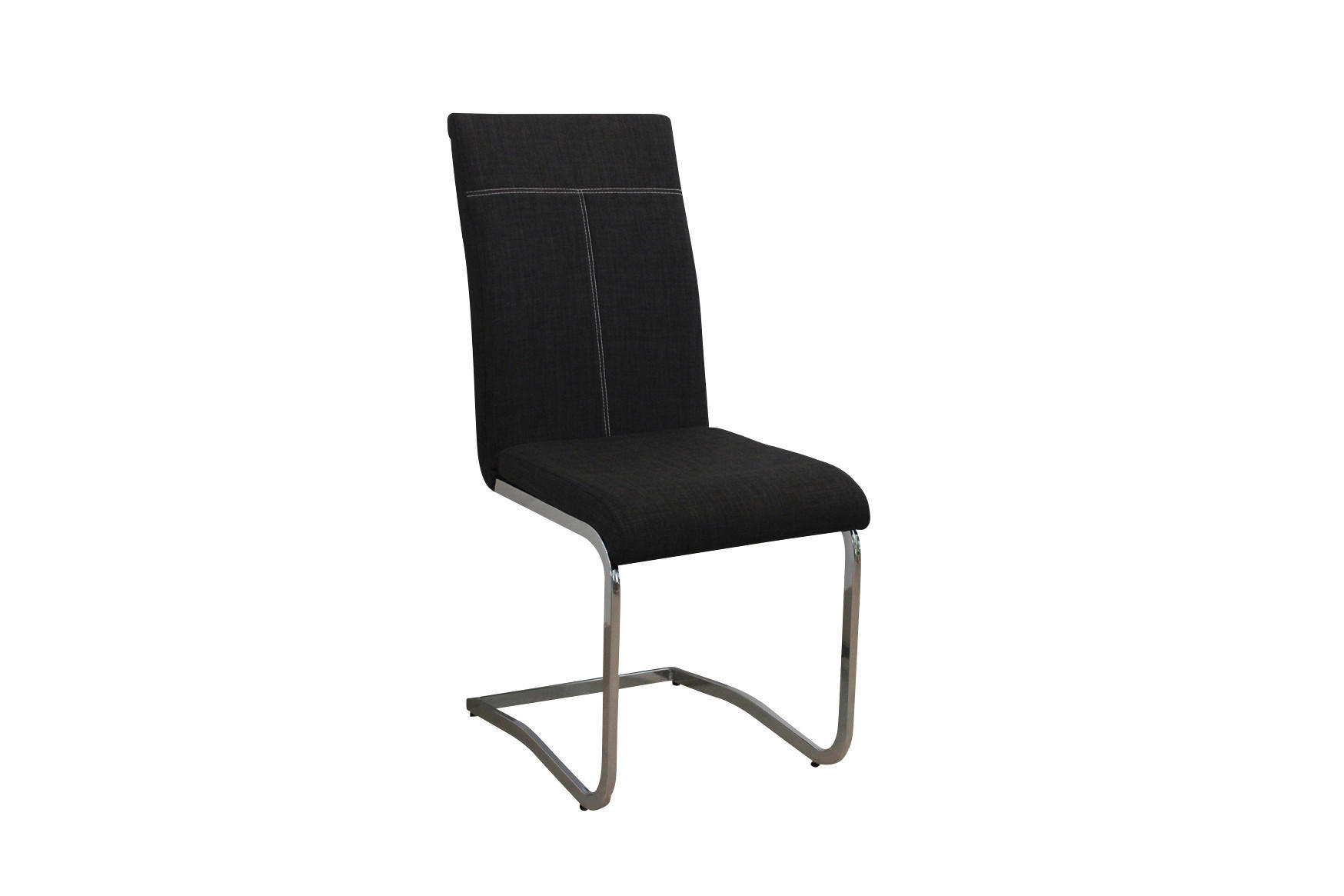 STOLICA - boja hroma/siva, Dizajnerski, metal/tekstil (43/100/59cm) - Xora