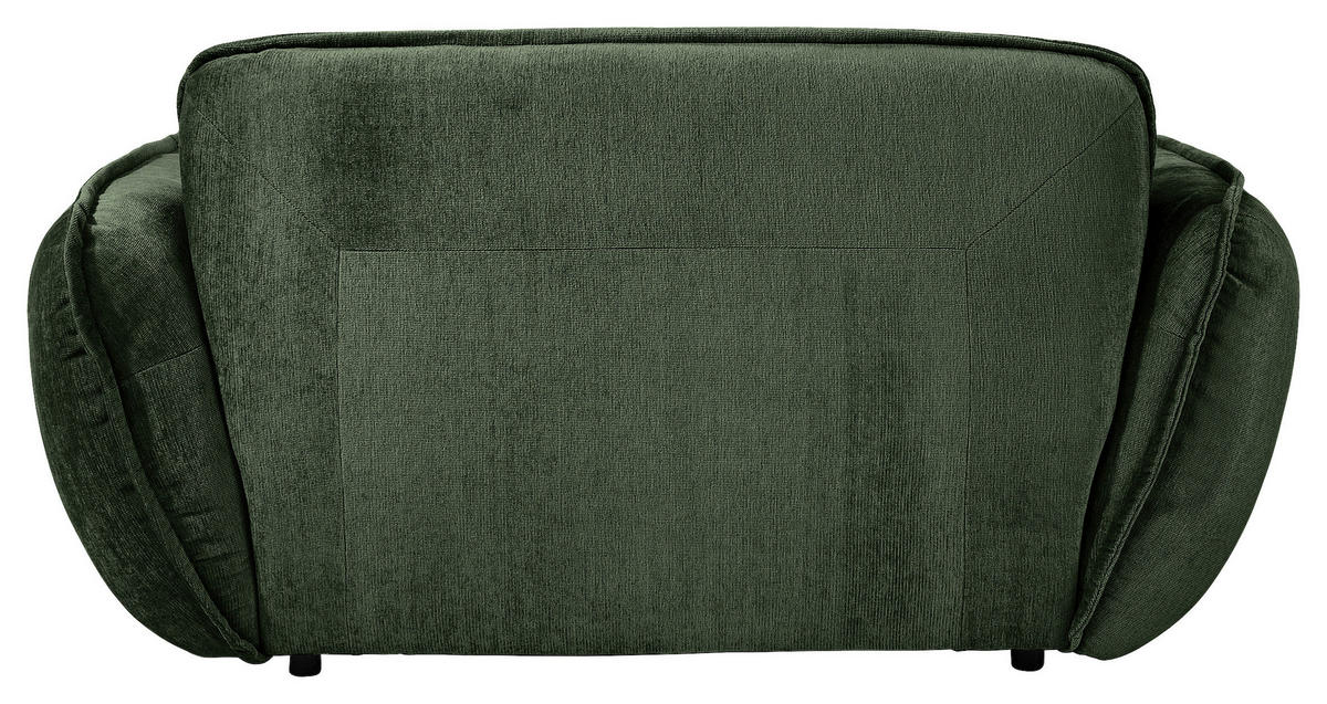 XXL-SESSEL in Chenille Dunkelgrün  - Dunkelgrün/Schwarz, Modern, Kunststoff/Textil (182/87/184cm) - Trendmanufaktur