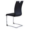 SCHWINGSTUHL  in Lederlook  - Chromfarben/Schwarz, Design, Textil/Metall (42/97/55cm) - Carryhome