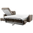 ECKSOFA Braun Webstoff Schlaffunktion, Rücken echt, Matratze, Rückenkissen, Bettkasten  - Schwarz/Braun, KONVENTIONELL, Kunststoff/Textil (160/270cm) - Carryhome