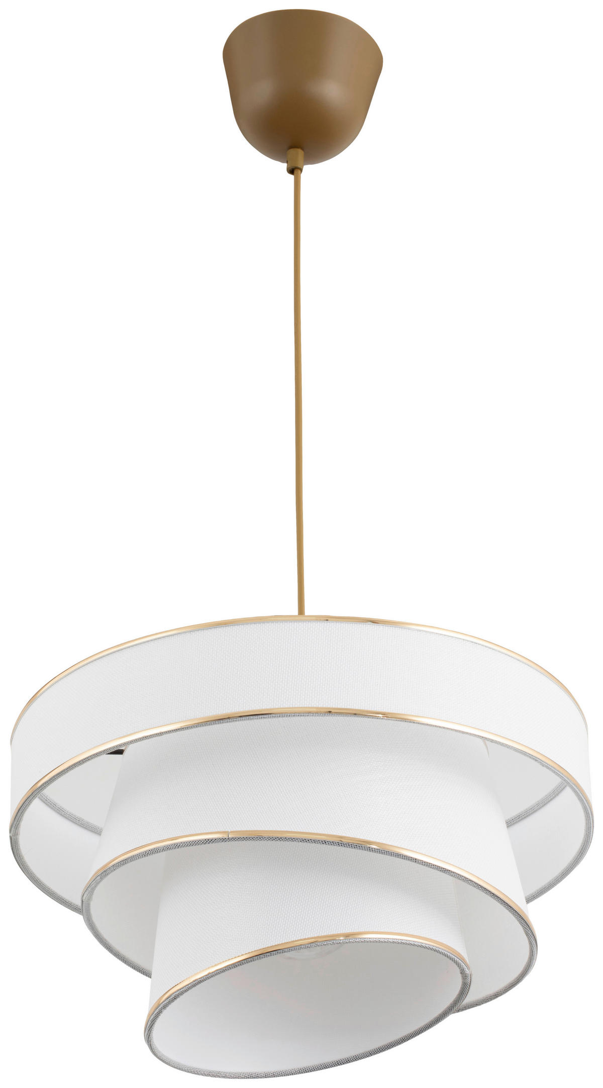 HÄNGELEUCHTE 40/125 cm   - Weiß, Trend, Kunststoff/Textil (40/125cm) - Novel