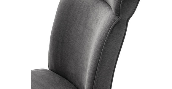 SCHWINGSTUHL  , Stoffauswahl, mit Griff  , Flachgewebe  ,  - Edelstahlfarben/Anthrazit, Design, Textil/Metall (49/99/63cm) - Novel