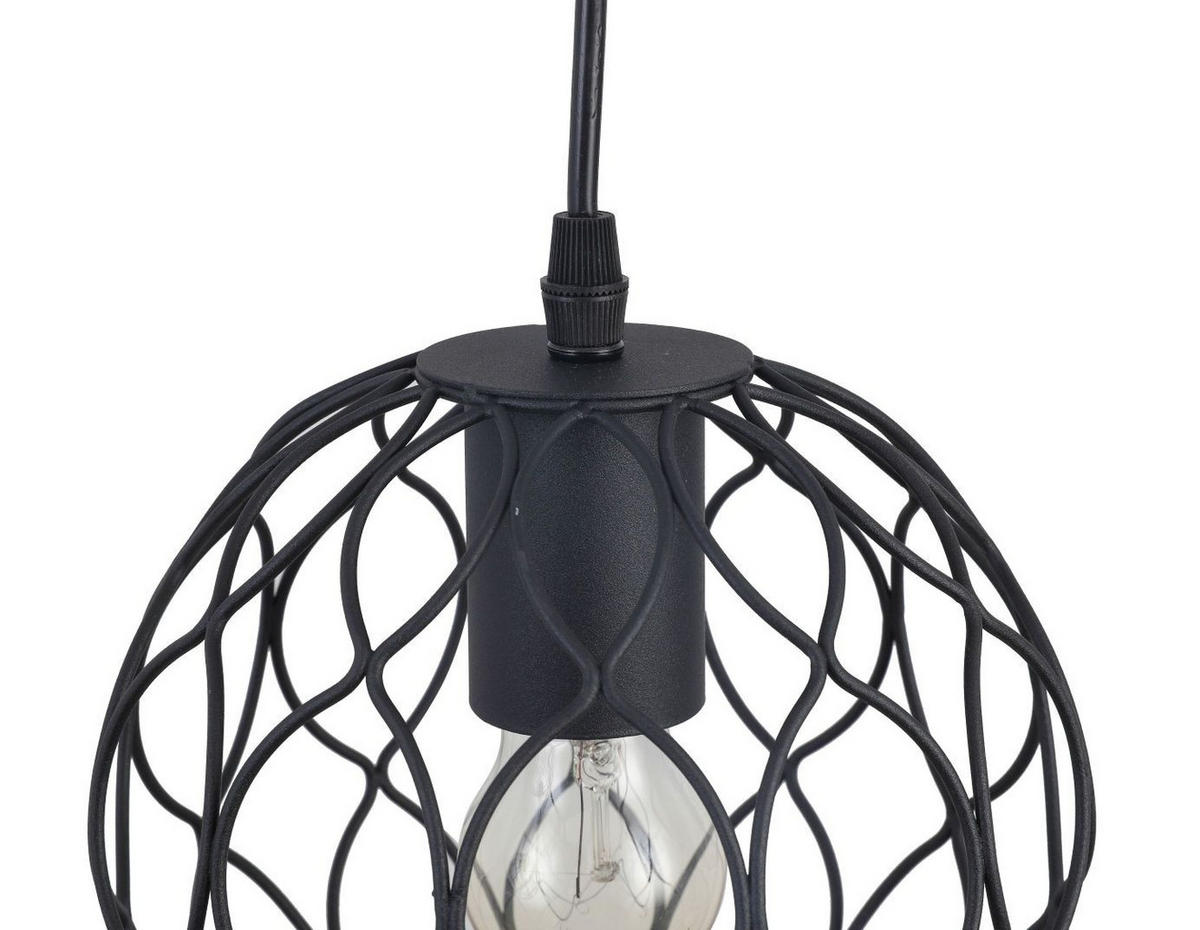 HÄNGELEUCHTE 80/18/120 cm  - Schwarz, Trend, Metall (80/18/120cm) - Marama