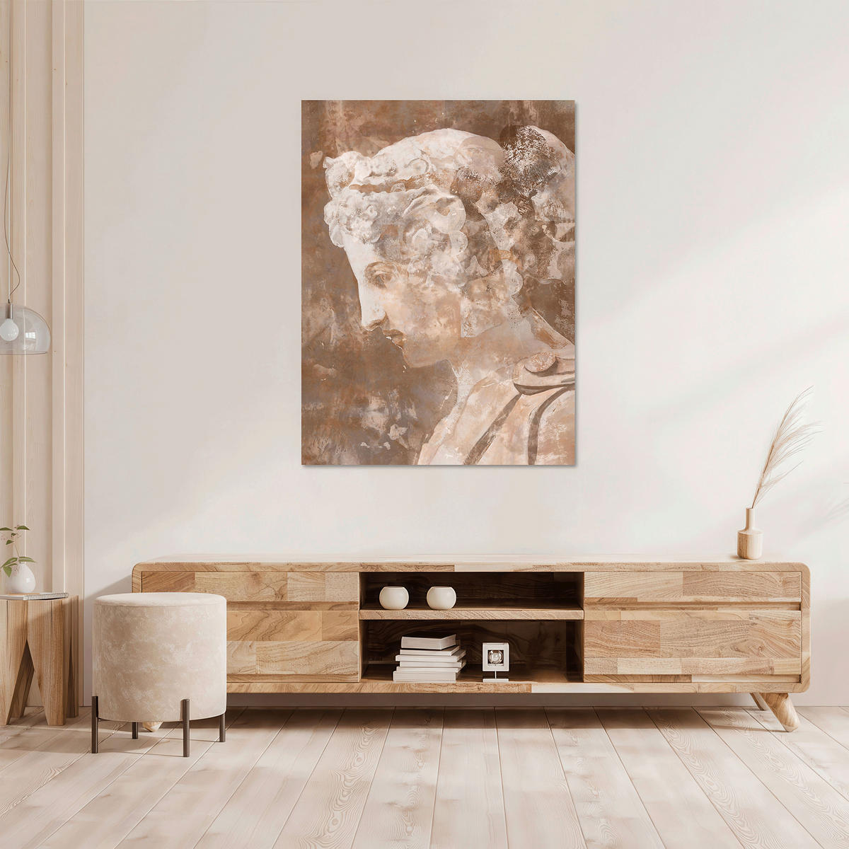 LEINWANDBILD 90/120 cm  - Rostfarben/Beige, Basics, Holz/Kunststoff (90/120cm) - Monee