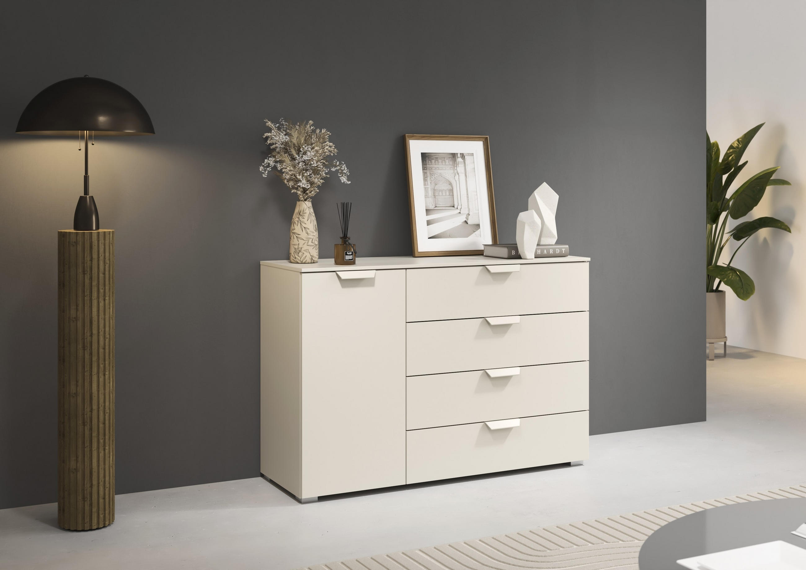 KOMMODE  in 120/81/42 cm  - Champagner, Design, Holzwerkstoff/Metall (120/81/42cm) - Carryhome