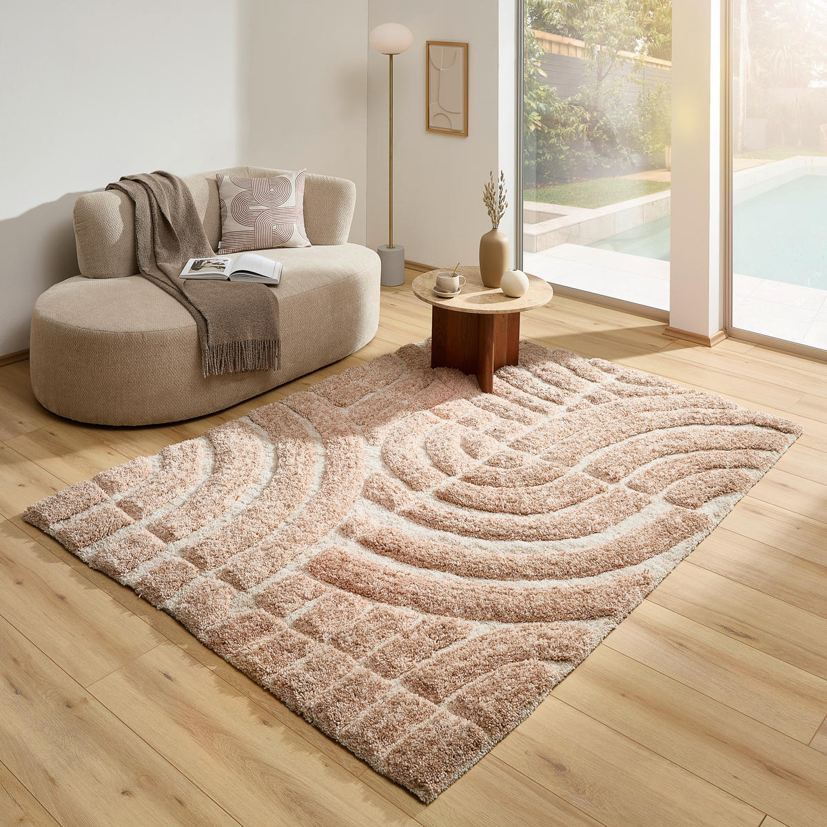 HANDWEBTEPPICH 130/190 cm Braun  - Braun, Basics, Textil (130/190cm) - Novel
