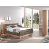 BOXSPRINGBETT 200/200 cm  in Eichefarben, Dunkelgrau  - Eichefarben/Dunkelgrau, MODERN, Holz/Kunststoff (200/200cm) - MID.YOU