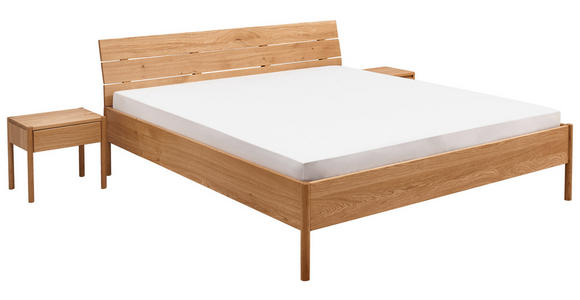 BETT 160/200 cm,  in Wildeiche,  - Wildeiche, KONVENTIONELL, Holz (160/200cm) - Linea Natura