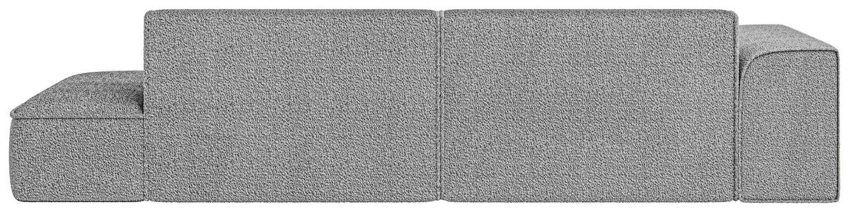 ECKSOFA BILLUND Grau Cord Nierenkissen  - Schwarz/Grau, KONVENTIONELL, Kunststoff/Textil (294/165cm) - Livetastic