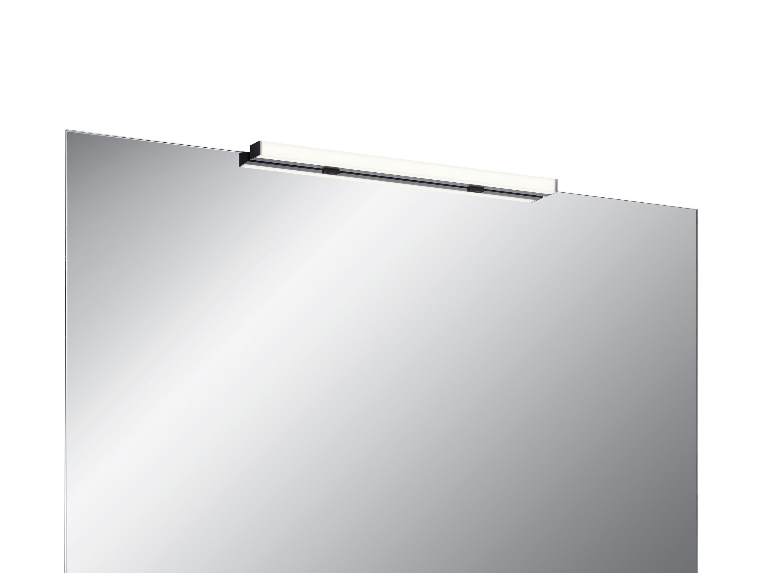 SPIEGELLEUCHTE Lado-S 2.5/60/4.0 cm - Schwarz, Basics, Metall (2.5/60/4.0cm) - Helestra