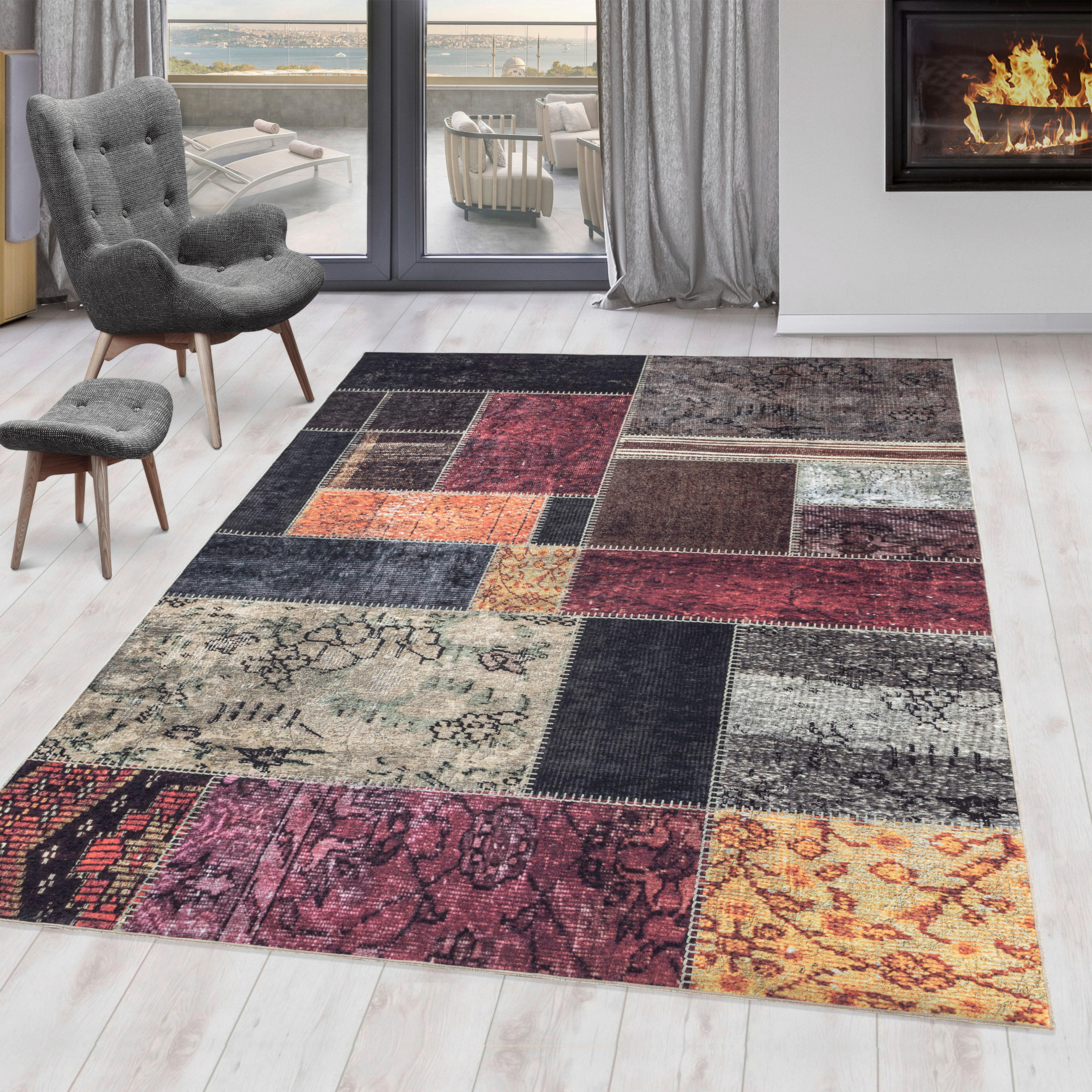 KOBEREC TKANÝ NA PLOCHO, 80/150 cm, vícebarevná - vícebarevná, Design, textil/kůže (80/150cm) - Novel