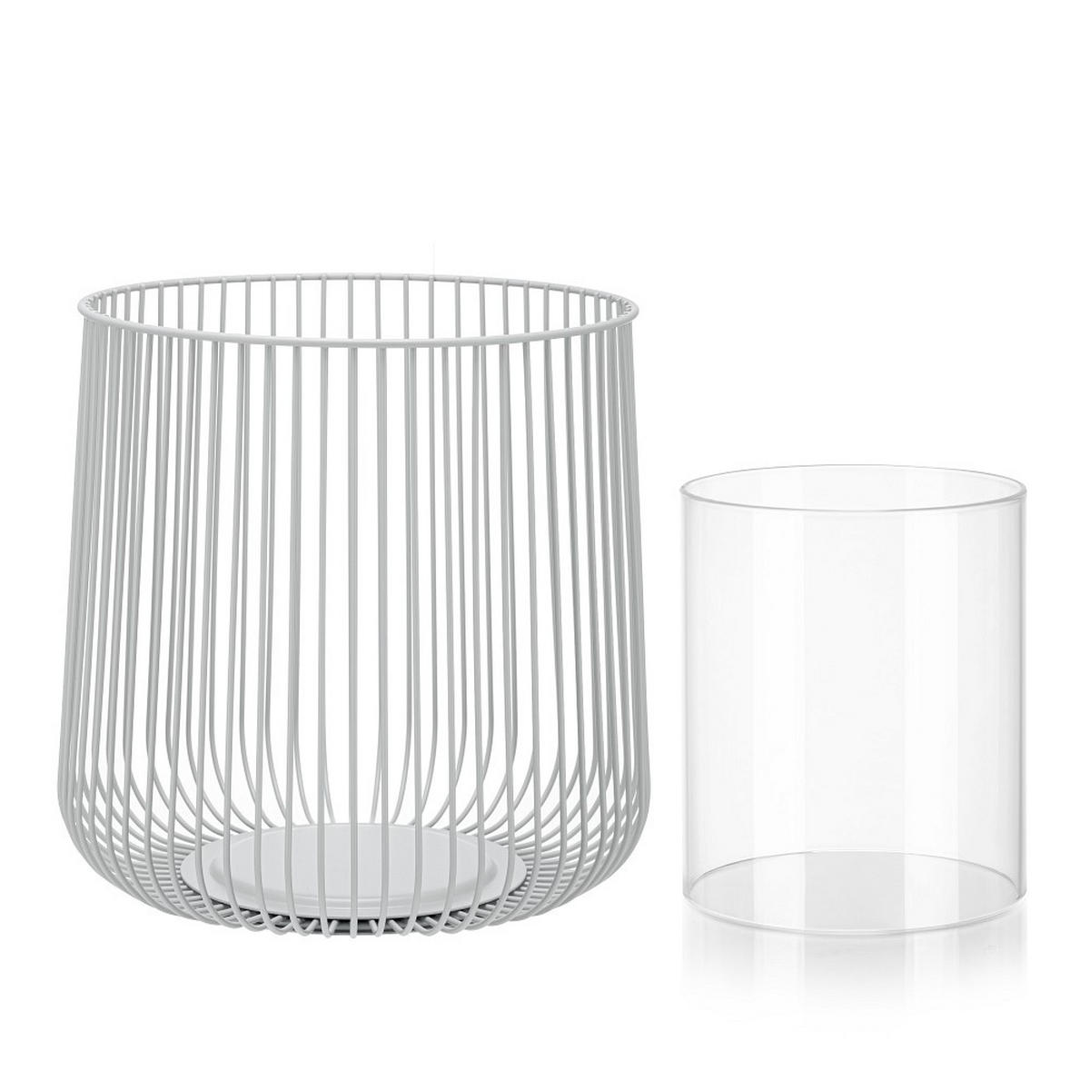 LATERNE - Hellgrau, KONVENTIONELL, Metall (29,0/29,0cm) - Blomus