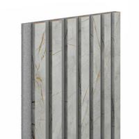AKUSTIČNI MDF PANEL  STONE   30/260 cm       siva  - siva, Basics, leseni material (30/260cm)