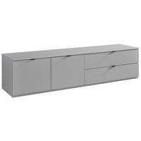 LOWBOARD  in 205/48,6/50 cm  - Anthrazit/Hellgrau, Design, Holzwerkstoff/Kunststoff (205/48,6/50cm) - Stylife