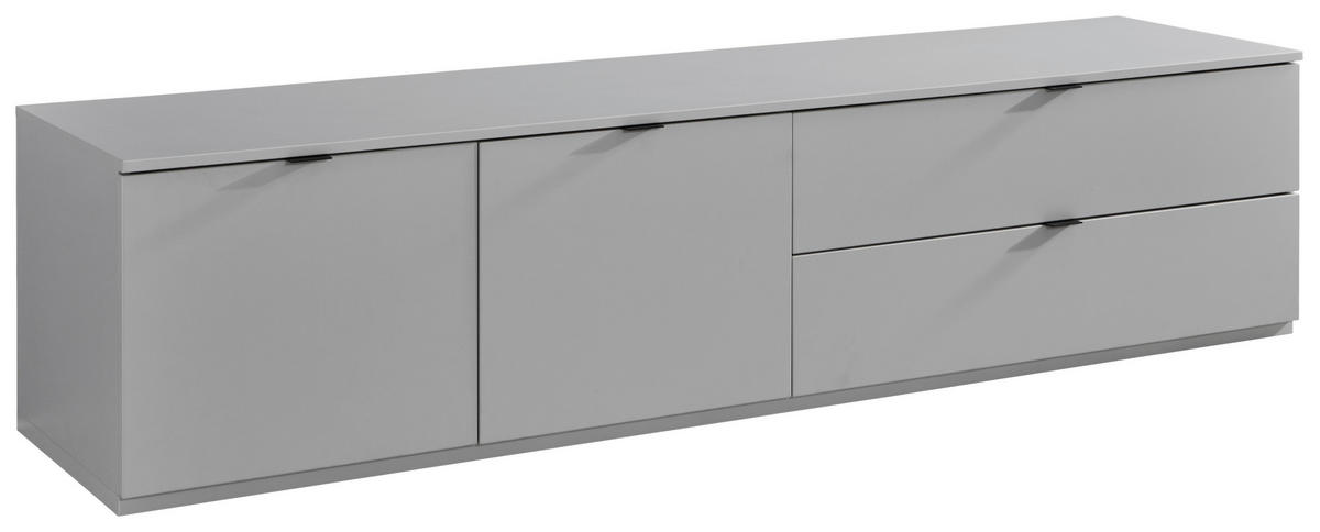 LOWBOARD  in 205/48,6/50 cm  - Anthrazit/Hellgrau, Design, Holzwerkstoff/Kunststoff (205/48,6/50cm) - Stylife