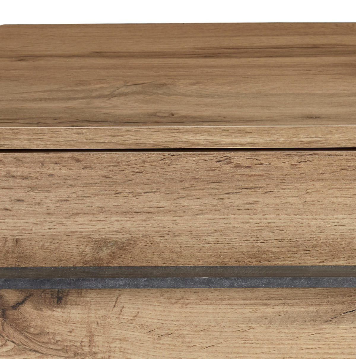 GARDEROBENBANK - Eichefarben/Schwarz, MODERN, Kunststoff (90/45/38cm) - MID.YOU