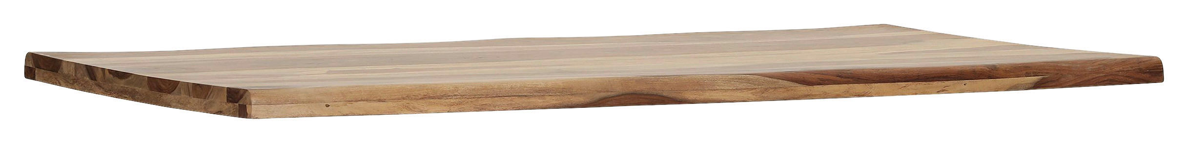 TISCHPLATTE Echtholz  Holz Sheeshamfarben  - Sheeshamfarben, Design, Holz (220/100cm) - Hom`in
