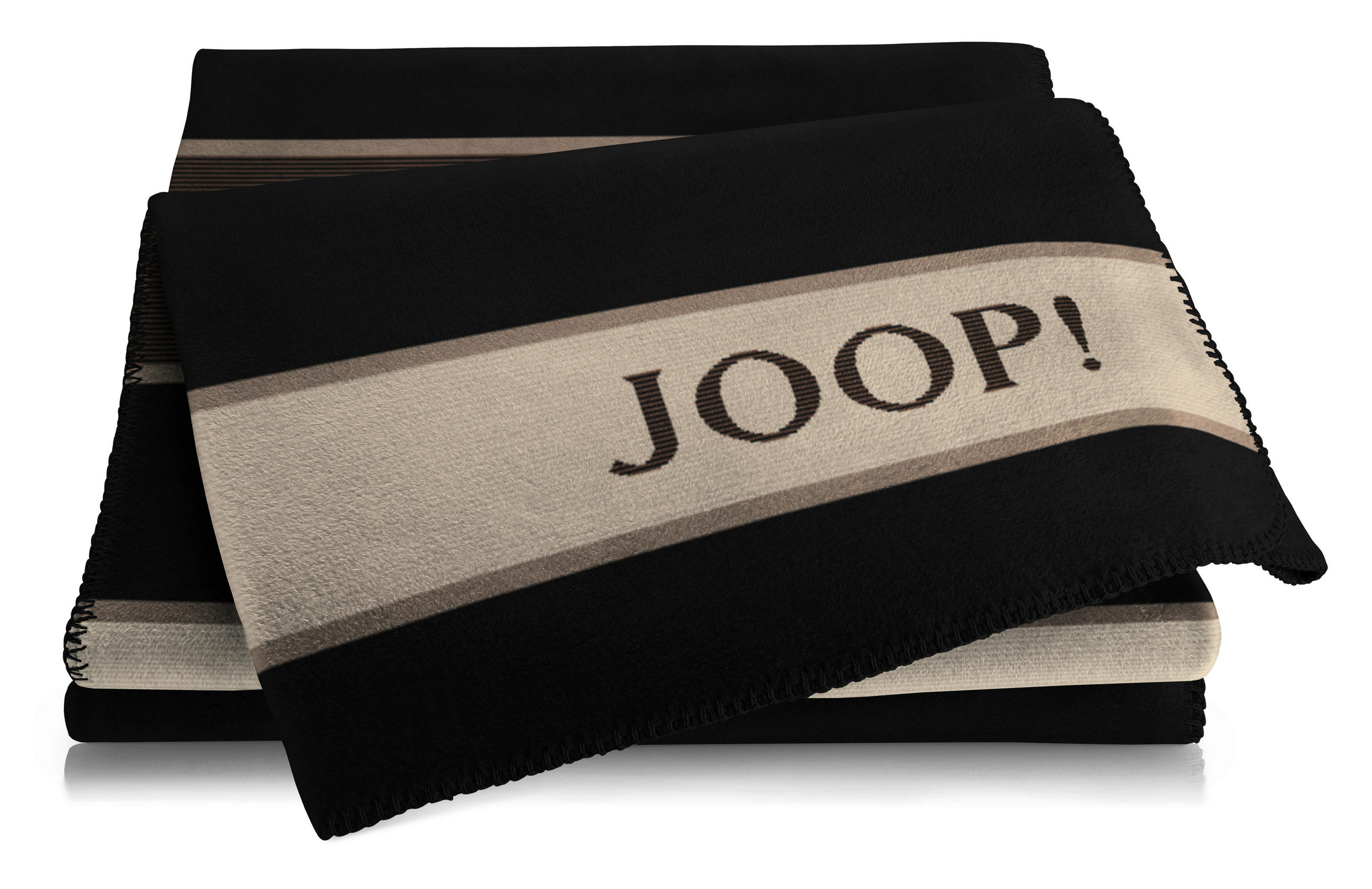 Joop! Wohndecke Joop! HW 2025/26 Anthrazit, Schwarz, Ecru 150x200 cm