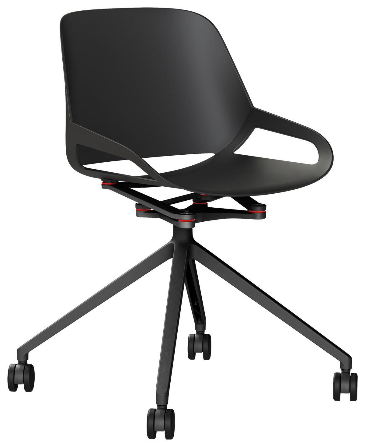 BESUCHERSTUHL  in Schwarz  - Schwarz, Basics, Kunststoff/Metall (50/72/52cm) - Aeris