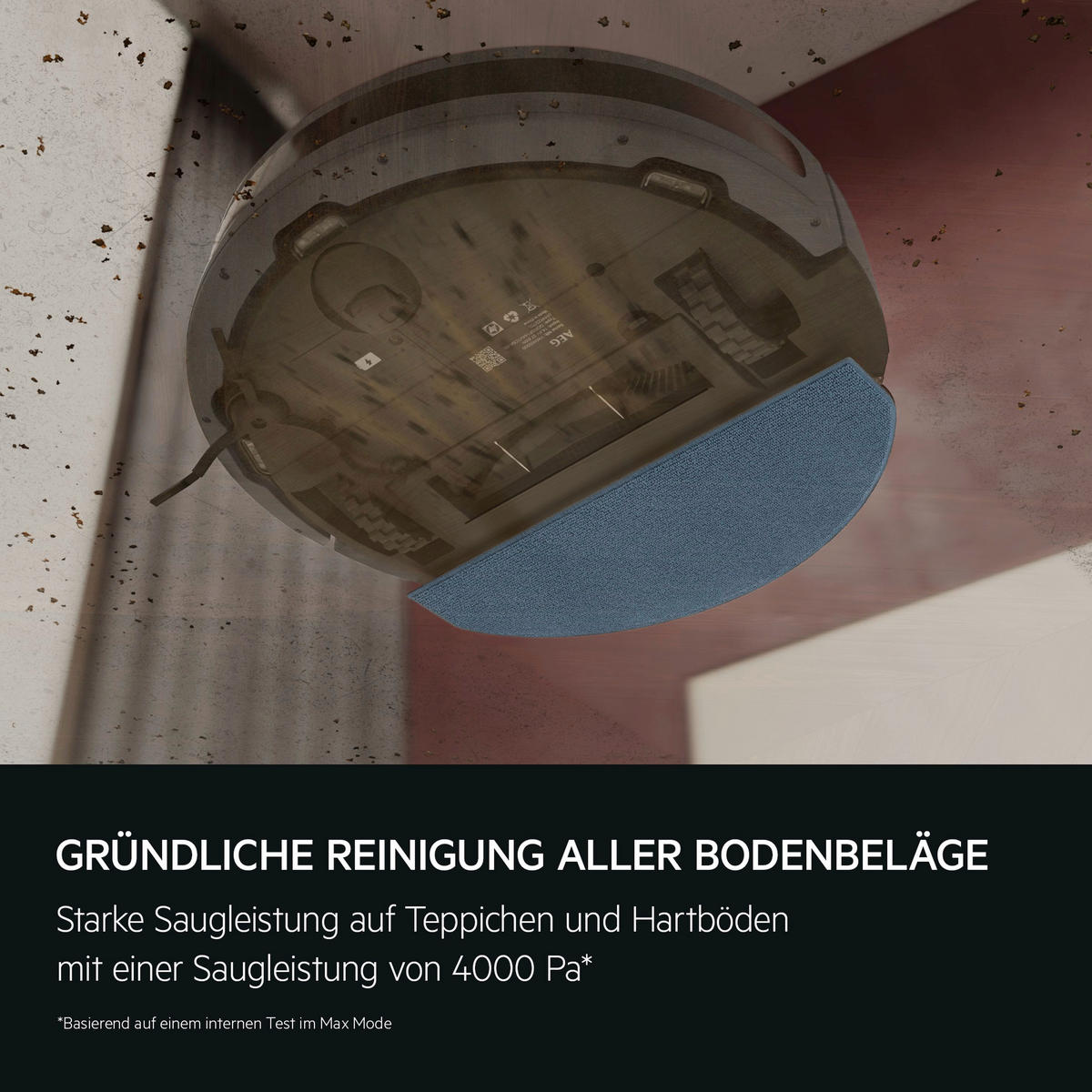 STAUBSAUGERROBOTER AR71HW2DG mit Wischfunktion  - Dunkelgrau, Basics, Kunststoff (33,5/10/33,5cm) - AEG