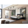 BOXSPRINGBETT 180/200 cm  in Anthrazit  - Anthrazit/Schwarz, Design, Kunststoff/Textil (180/200cm) - Johann Jakob