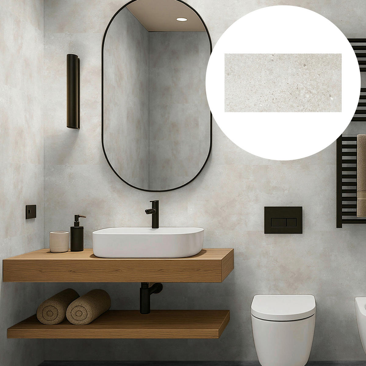 Vinyl für die Wand  - Beige, MODERN, Kunststoff (60/30/0,37cm)