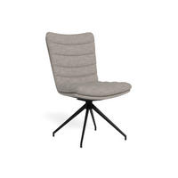 STUHL     Hellgrau  - Hellgrau/Schwarz, Modern, Textil/Metall (50,5/96,5/65cm) - P & B