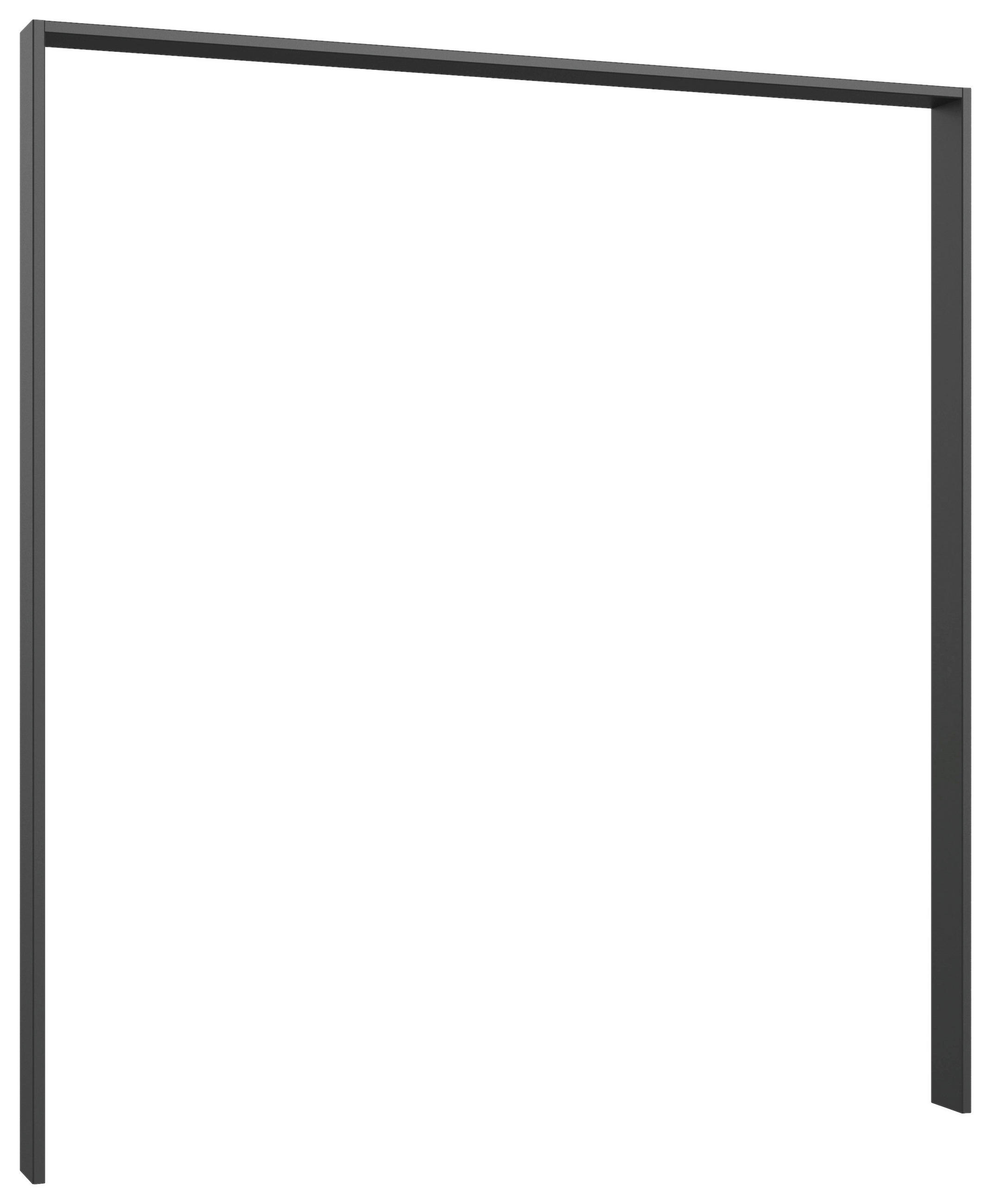 RAM FÖR GARDEROB 183/200/12 cm   - grafitfärgad, Modern, trämaterial (183/200/12cm) - Boxxx