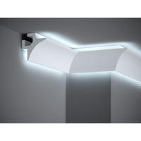 ZIDNA DEKORACIJA     200/8,5/8,5 cm      - bijela, Basics, plastika (200/8,5/8,5cm)