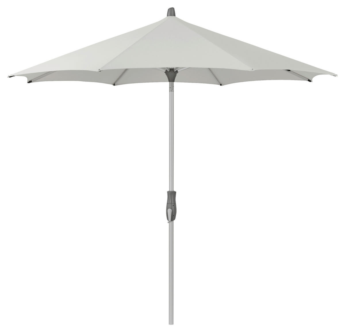 SONNENSCHIRM 300x300 cm Hellgrau  - Silberfarben/Hellgrau, Basics, Textil/Metall (300/300cm) - Glatz
