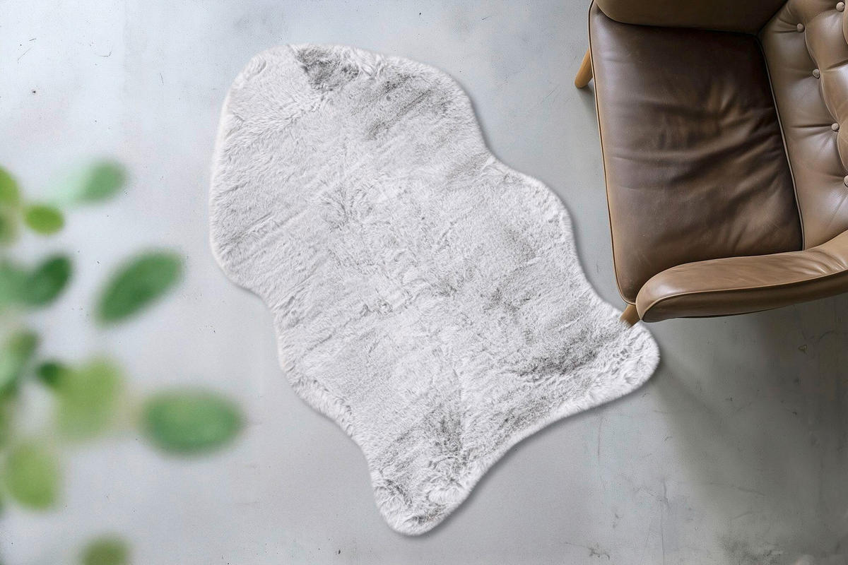 FELLTEPPICH 60/90 cm My Infinity  - Grau, Design, Textil (60/90cm) - Obsession