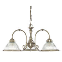 SVJETILJKA VISEĆA  62/82 cm      American Diner  - boje mjeda, Design, staklo/metal (62/82cm)