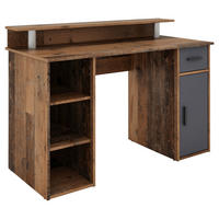 SCHREIBTISCH 120/88/55 cm Alteiche Stauraum, in verschiedenen Holz-Dekoren erhältlich, Regal  - Alteiche/Anthrazit, MODERN, Holzwerkstoff/Kunststoff (120/88/55cm) - MID.YOU